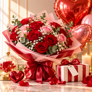 Romantic flowers and gifts